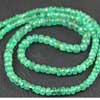 Natural Fine Quality Green Emerald Faceted Roundel Beads Strand Length 16 Inches and Size 2mm to 5mm approx.